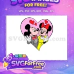 Free Smiling Mickey Free Minnie Red Bow Disney Free SVG - Instant Download