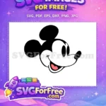 Free Smiling Face Free Classic Mickey Mouse Free SVG 3 - Instant Download