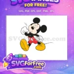 Free Cartoon Punch Free Red Shorts Mickey Mouse Free SVG - Instant Download