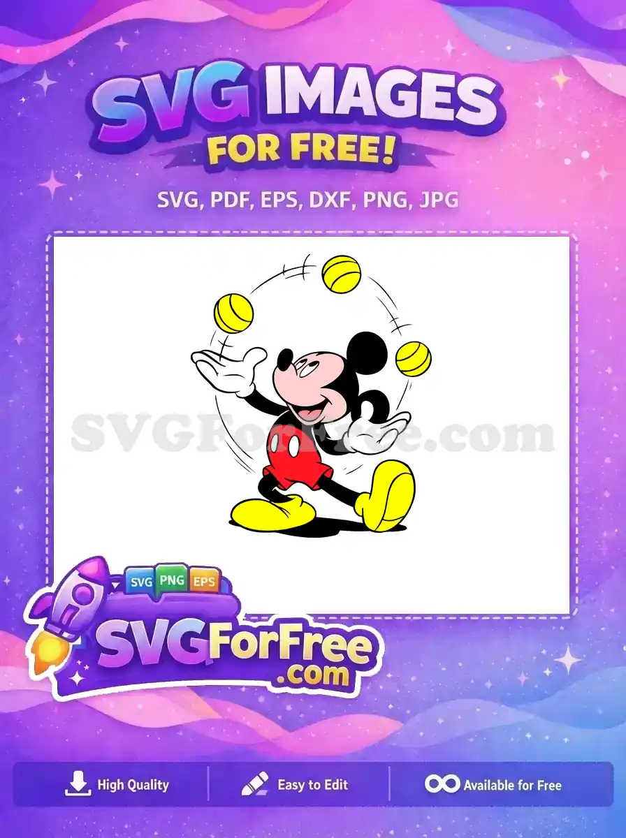 Free Juggling Balls Free Smiling Face Mickey Mouse Free SVG