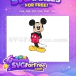 Free Smiling Face Free Red Shorts Mickey Mouse Free SVG 3 - Instant Download