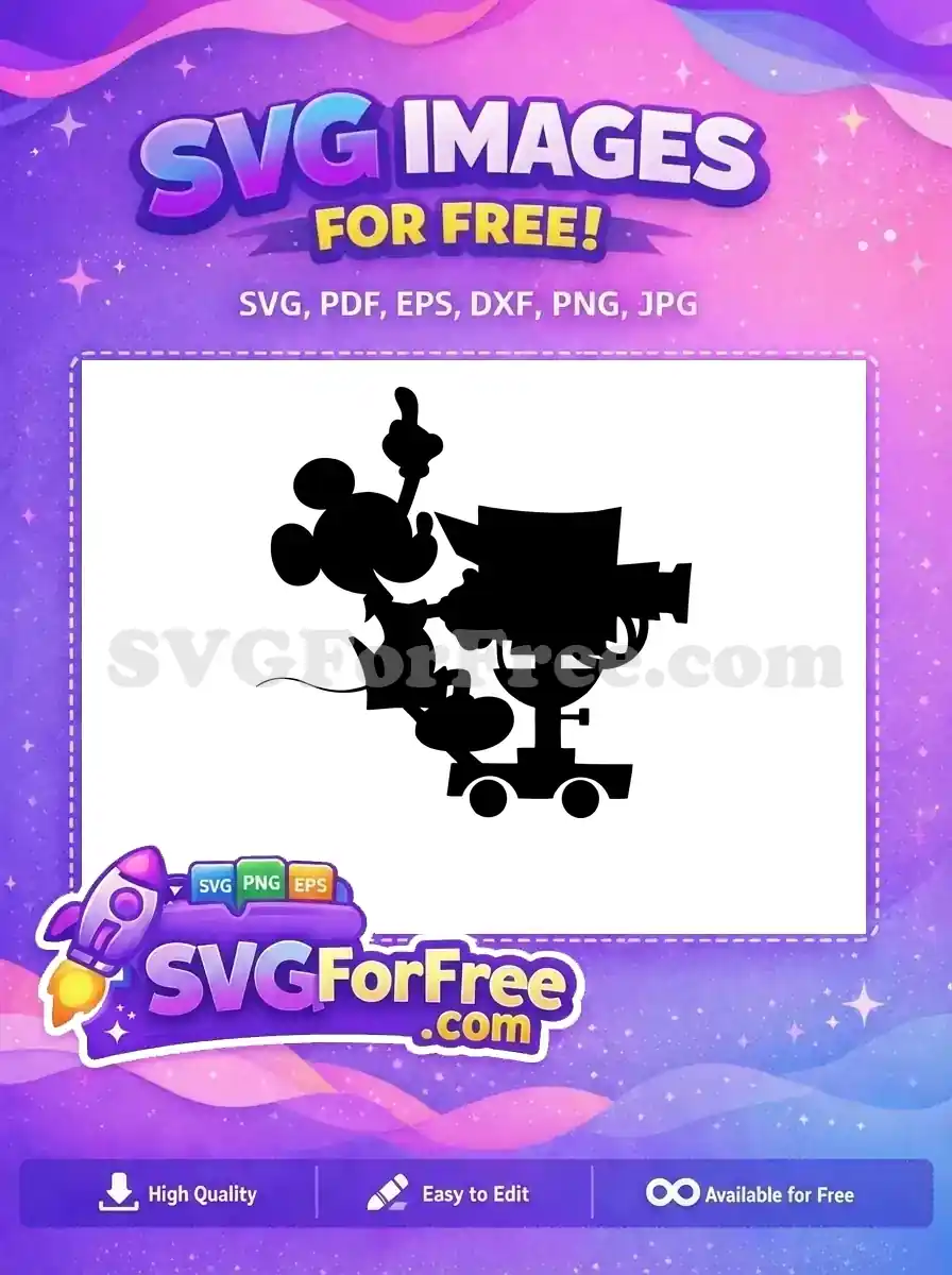 Free Pointing Up Free Cameraman Mickey Mouse Free SVG
