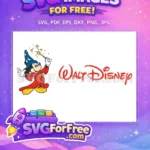 Free Sorcerer Mickey Stars Free Red Robe Fantasia Free SVG - Instant Download