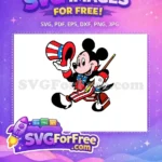 Free Patriotic Mickey Hat Free Bowtie Stars Mickey Free SVG - Instant Download