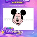 Free Winking Mickey Mouse Free Happy Face Disney Free SVG - Instant Download