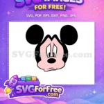Free Sad Eyes Free Downcast Gaze Mickey Free SVG - Instant Download