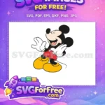 Free Laughing Expression Free Red Shorts Mickey Mouse Free SVG - Instant Download