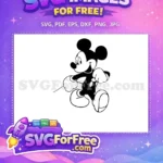 Free Happy Walking Free Classic Mickey Mouse Free SVG 2 - Instant Download