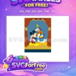 Free Smiling Mickey Free Goofy Donald Stage Show Free SVG - Instant Download