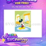 Free Pensive Mickey Free Yellow Shoes Mickey Mouse Free SVG - Instant Download