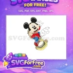 Free Backpack Detail Free Skateboard Ride Mickey Mouse Free SVG - Instant Download