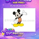 Free Waving Hand Free Smiling Face Mickey Mouse Free SVG 3 - Instant Download