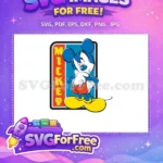 Free Pointing Mickey Free Retro Design Mickey Mouse Free SVG - Instant Download