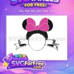 Free Minnie Pink Bow Free Banner Disney Free SVG - Instant Download