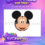 Free Smiling Face Free Black Ears Mickey Mouse Free SVG 10 - Instant Download