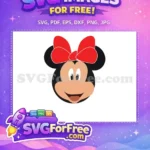 Free Minnie Mouse Bow Free Smiling Face Disney Free SVG 1 - Instant Download