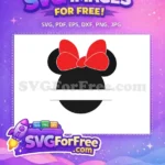 Free Minnie Red Bow Free Monogram Disney Free SVG - Instant Download