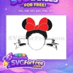 Free Red Bow Free Minnie Head Disney Free SVG 1 - Instant Download