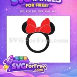 Free Red Bow Free Minnie Head Disney Free SVG 2 - Instant Download
