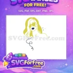 Free Blonde Hair Free Sunglasses Minimalist Girl Free SVG - Instant Download