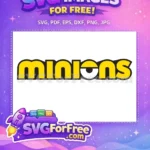 Free Yellow Letters Free One Eyed Minions Free SVG - Instant Download