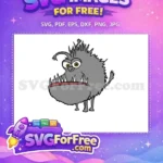 Free Grus Dog Kyle Free Spiky Grey Fur Despicable Me Free SVG - Instant Download