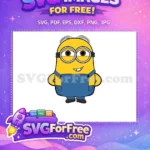 Free Smiling Minion Free Two Eyes Despicable Me Free SVG 1 - Instant Download