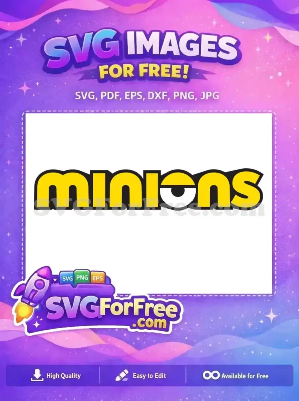 Free Yellow Minions Free Simple Logo Minions Free SVG