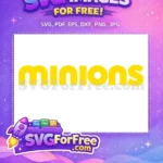 Free Bold Yellow Letters Free Minions Movie Free SVG - Instant Download