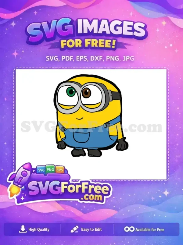 Free One-Eyed Green Brown Free Googly-Eyed Minion Free SVG Free One-Eyed Green Brown Free Googly-Eyed Minion Free SVG