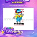 Free Goofy Expression Free Blue Overalls Minions Free SVG - Instant Download