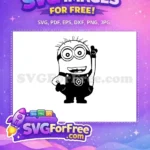 Free Waving Hand Free Smiling Minion Despicable Me Free SVG - Instant Download
