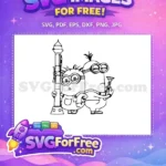 Free Goofy Minions Free Tower Instrument Minions Free SVG - Instant Download