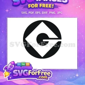Free Black Monogram Free Gru Logo Minions Free SVG