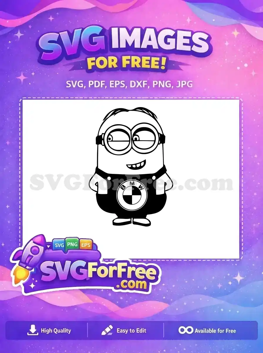 Free One Eye Free BMW Logo Minions Free SVG