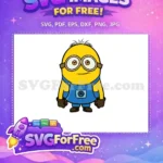 Free One-Eyed Goggles Minion Free Blue Overalls Despicable Me Free SVG - Instant Download