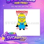 Free Shocked Expression Free Blue Overalls Minions Free SVG - Instant Download