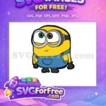 Free Odd Eyed Minion Free Blue Overalls Despicable Me Free SVG - Instant Download