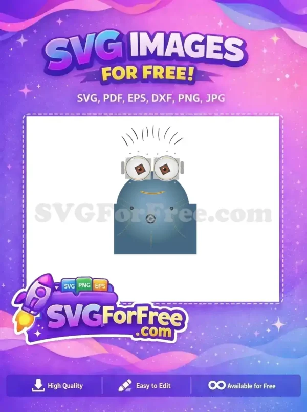 Free Googly Eyes Free Denim Overalls Minions Free SVG 2