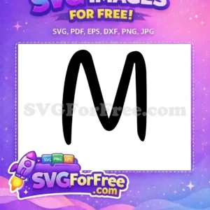 Free Black Letter M Free Minnie Font Initial Free SVG