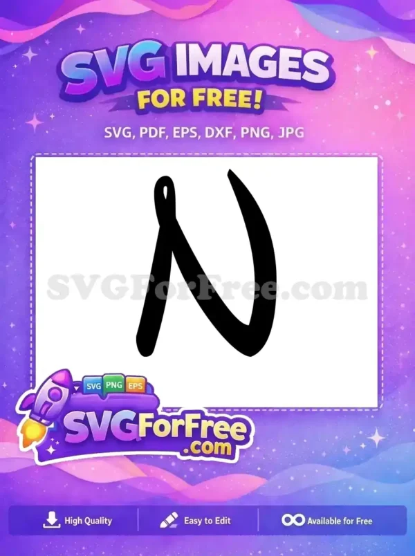 Free Minnie Initial N Free Black Font Minnie Free SVG Free Minnie Initial N Free Black Font Minnie Free SVG