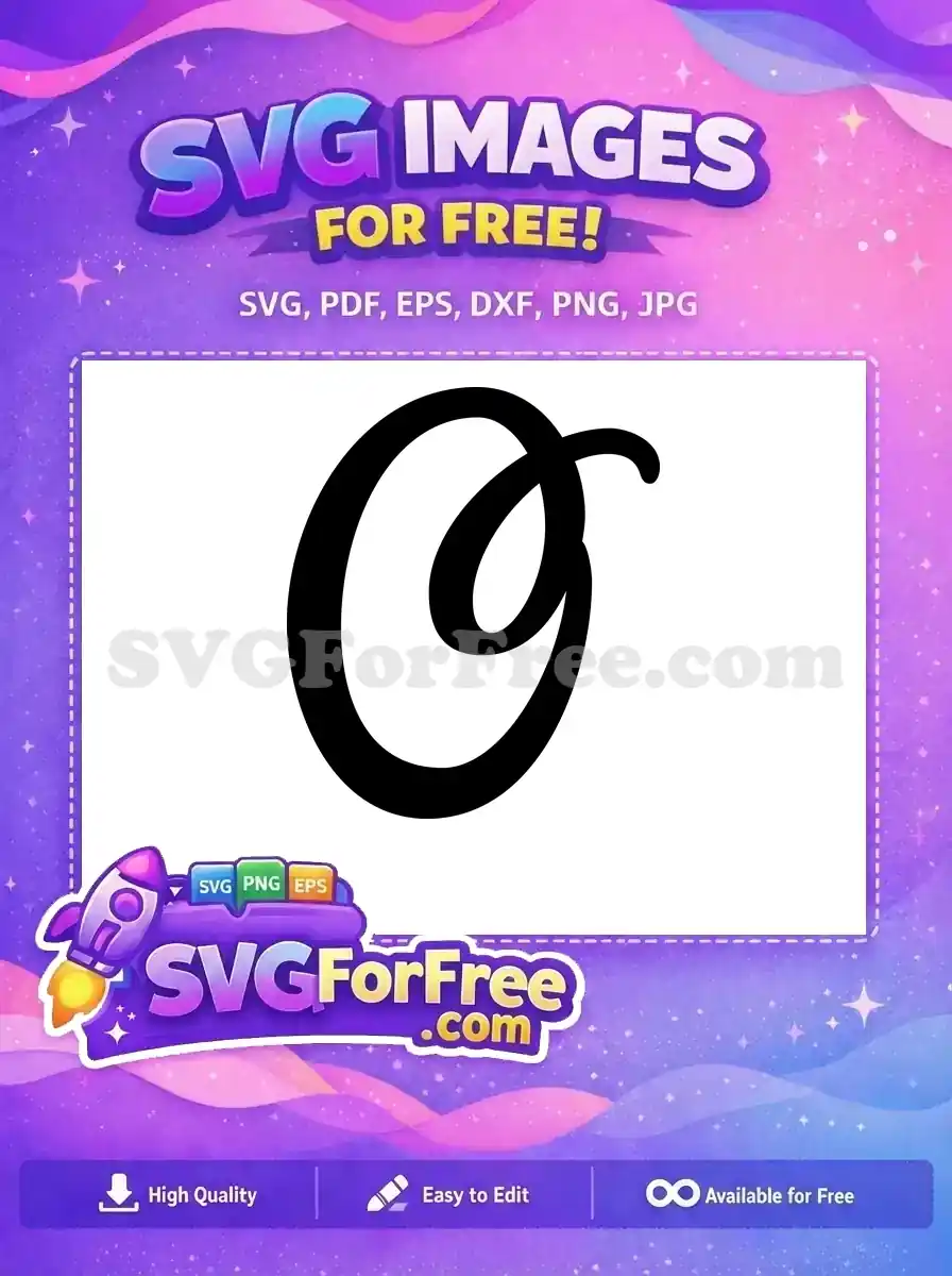 Free Black Letter O Free Minnie Font Initial Free SVG