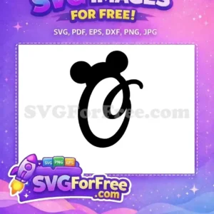 Free Black Minnie Font Free Number 0 Free SVG