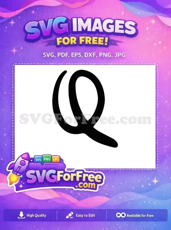 Free Minnie Bold Font Free Letter Q Movie Free SVG