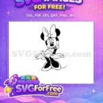 Free Classic Minnie Free Bow Red Disney Free SVG - Instant Download