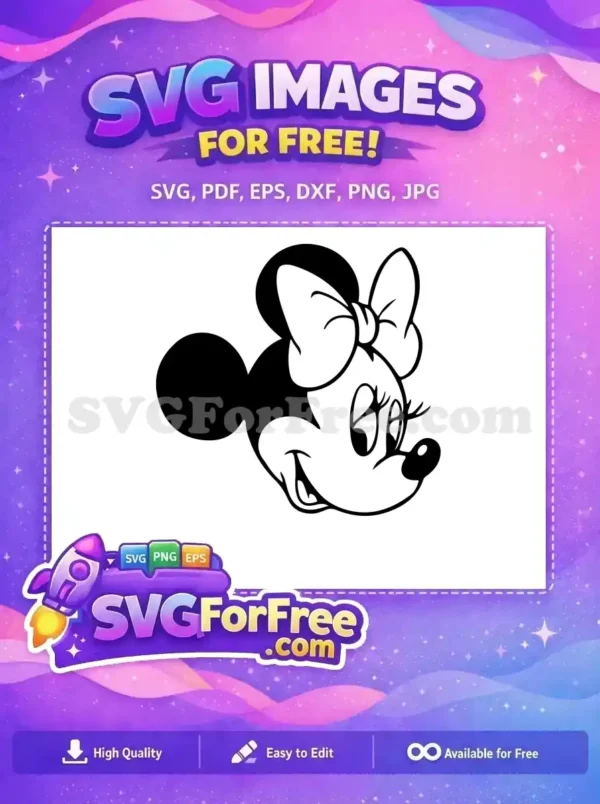 Free Smiling Minnie Free Eyelashes Minnie Mouse Free SVG Free Smiling Minnie Free Eyelashes Minnie Mouse Free SVG