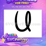 Free Black Minnie Font Free Number One Free SVG - Instant Download