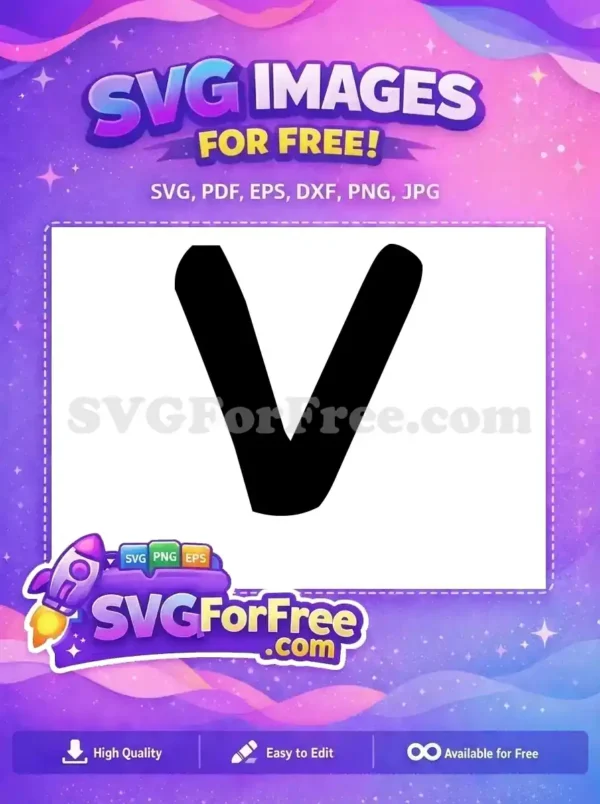 Free Minnie Font Bold Free Letter V Alphabet Free SVG Free Minnie Font Bold Free Letter V Alphabet Free SVG