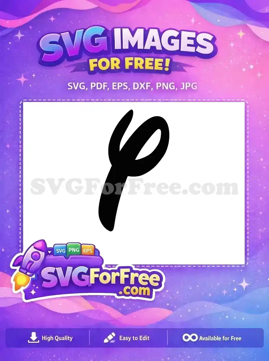 Free Minnie Mouse Cursive Font Free Black Letter P Disney Free SVG