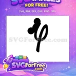 Free Black Minnie Font Free Initial Letter Free SVG - Instant Download